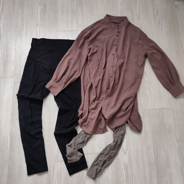 マタニティ ワンピース レギンス パンツ 無印良品