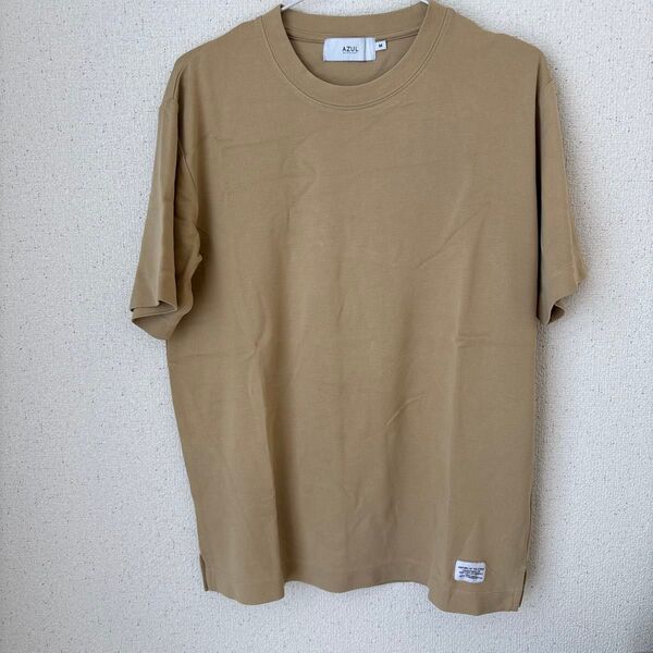AZUL アズールバイマウジー M ベージュ 半袖Tシャツ