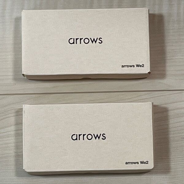 【新品・未使用】富士通 arrows We2 FCG02 2台 ネイビーグリーン&ライトブルー SIMフリー