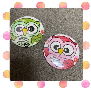 缶バッジ 手描き オーダーデザイン 75mm 缶バッチ