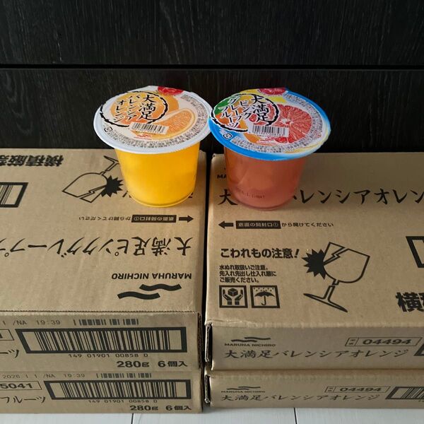 大満足 ピンクグレープフルーツ バレンシアオレンジ 24個セット マルハニチロ ゼリー