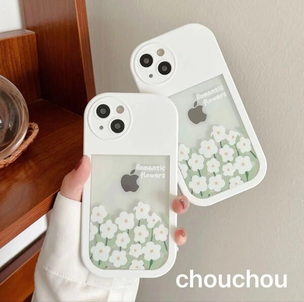 スマホケース iphone15ケース クリアケース 韓国 iphone14 13 12 花 フラワー クリア ケース