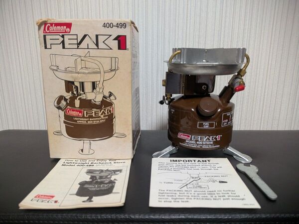 未使用 COLEMAN PEAK1 コールマン 400 81年2月製 キャンプストーブ