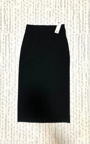 GU women スリットナロースカートZ ブラック L
