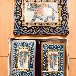 希少 WEDGWOOD エレファント トランプケース 小物入れ