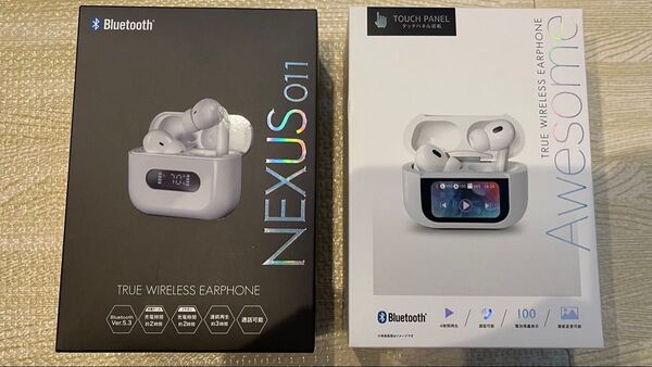 新品未使用プライズ獲得品 Bluetooth ワイヤレスイヤホン 二点セット