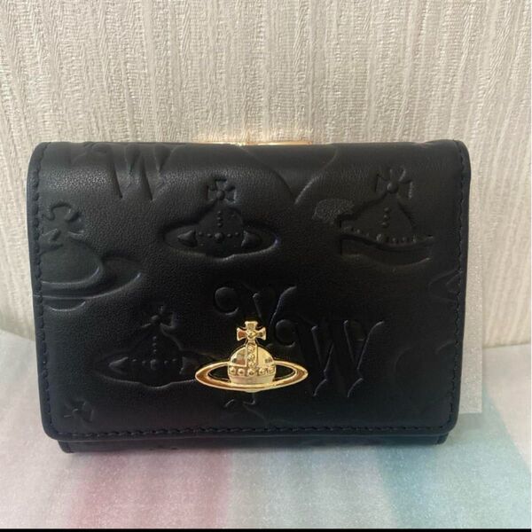 【新品未使用】Vivienne Westwood 三つ折り財布 ブラック 大人気
