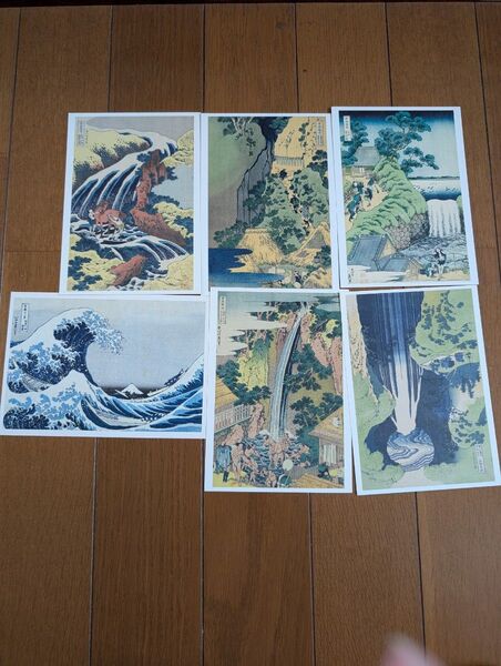 葛飾北斎 6枚セット 浮世絵 ポストカード まとめ売り