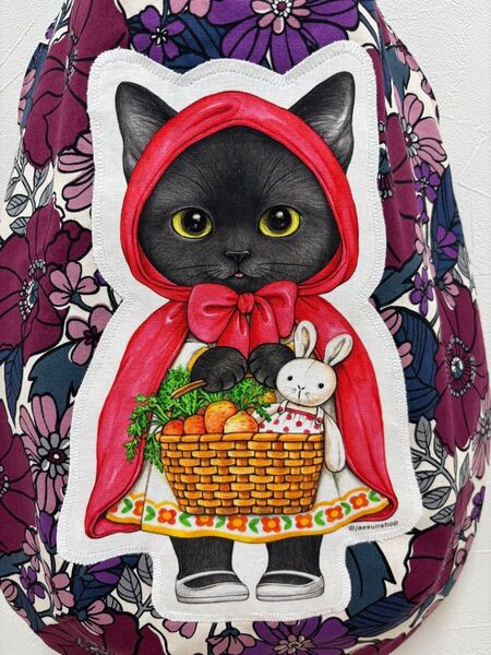 バミチャン ドロップバッグ コヤンイサムチョン ねこ 黒猫