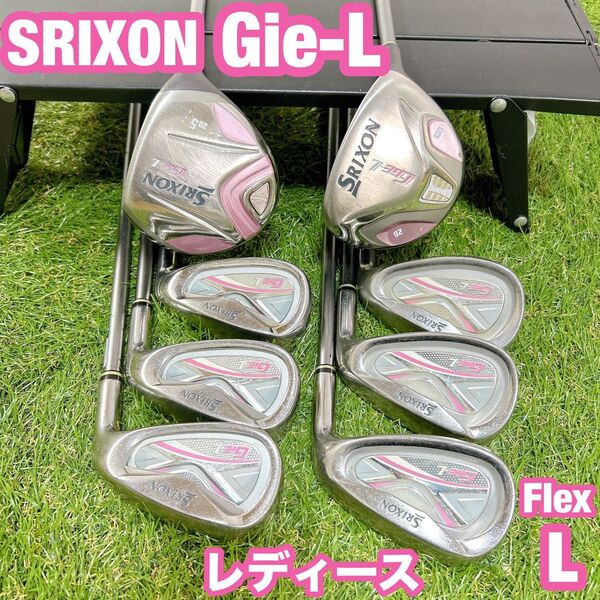 Gie-L スリクソン ゴルフ クラブセット レディース 8本 女性用 初心者 L