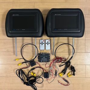 ヘッドレストモニター 7インチ 2個セット