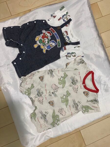 Disney baby 半袖ロンパース 80㎝ 2枚セット
