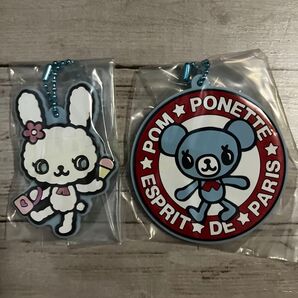 pom ponette ポンポネット ラバーキーホルダー ガチャガチャ ガチャポン エンブレムミント1 マカロン1