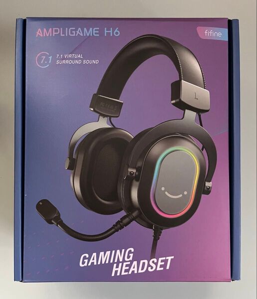 FIFINE ゲーミングヘッドセット 7.1chサラウンドサウンド対応 AmpliGame H6