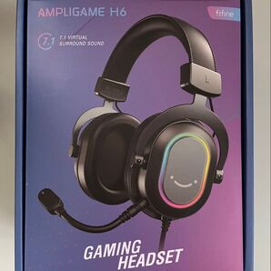 FIFINE ゲーミングヘッドセット 7.1chサラウンドサウンド対応 AmpliGame H6