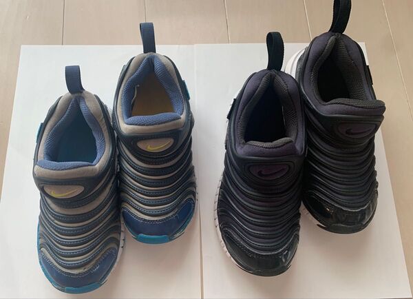 Nike スニーカー ブルー/ブラック ダイナモフリー 17cm 18cm