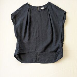 URBAN RESEARCH DOORS リネンフレンチタックブラウス