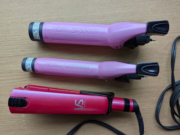 VIDAL SASSOON ヘアカールアイロン セット 中古品