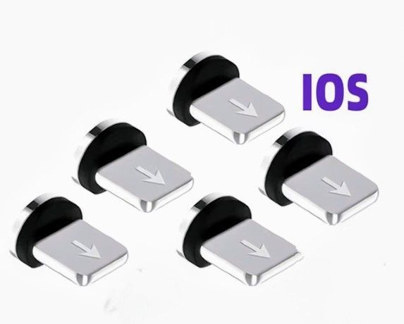 マグネット 充電ケーブル アダプター USB ios端子のみ 5個 新品