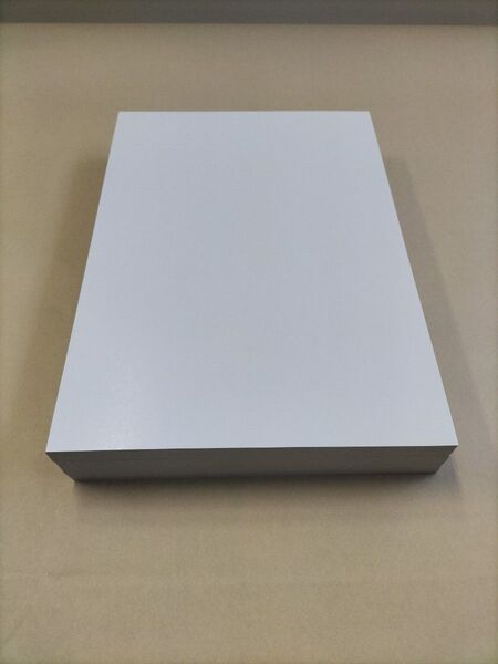 A4 厚紙 板目表紙 白 裏面白 300枚 事務用品 工作用 コートボール紙厚み約0.45㍉ 送料無料
