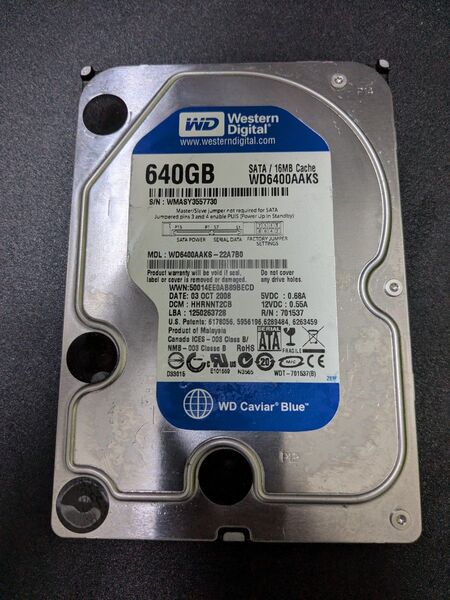 Western Digital WD6400AAKS 640GB HDD