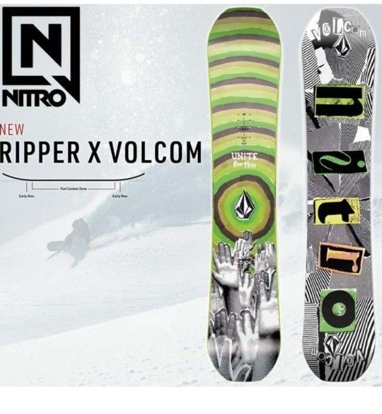 1度のみ 22-23 NITRO ナイトロ RIPPER X VOLCOM リッパー ボルコム YOUTH ユース ジュニア