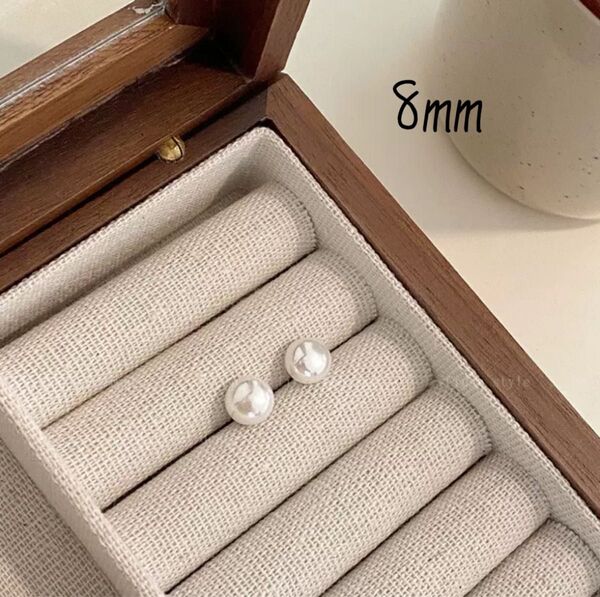 新品 パール ピアス 8mm 冠婚葬祭 入学式 卒業式 結婚式 七五三 上品