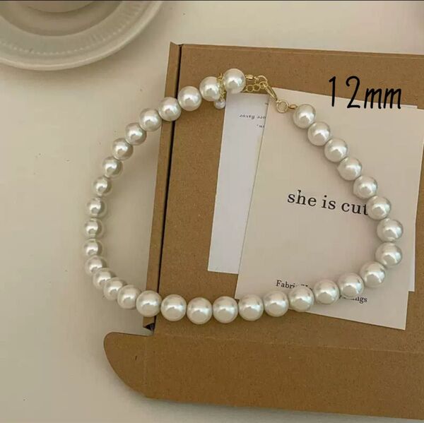新品 パール ネックレス 12mm 冠婚葬祭 入学式 卒業式 結婚式 七五三 上品