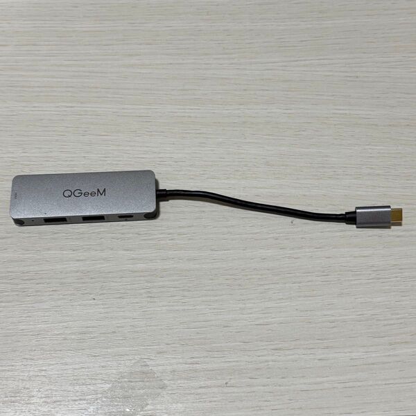 USB C ハブ HUB QGeeM 変換アダプタ 100w電力供給 USB-C