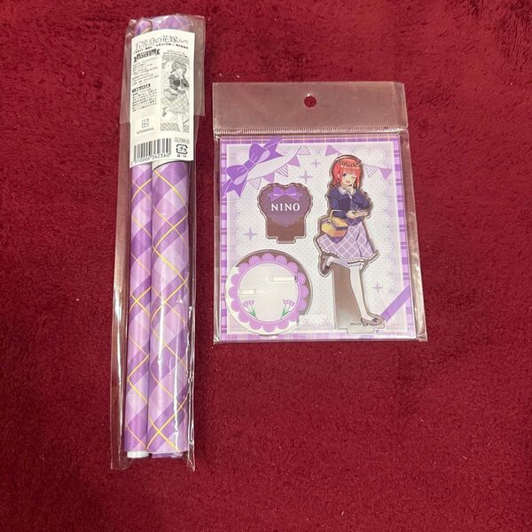 五等分の花嫁 中野二乃ピクニックver. スリムタペストリー、アクリルスタンドセット