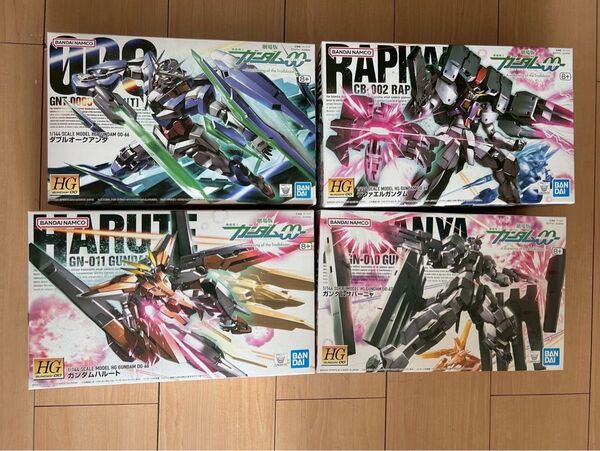 HG 1/144 ダブルオークアンタ ガンダムハルート ガンダムサバーニャ ラファエルガンダム