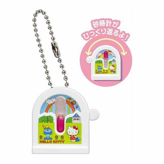 サンリオキャラクターズ レトロミニチュアチャーム2 ①ハローキティ 砂時計 ガチャ