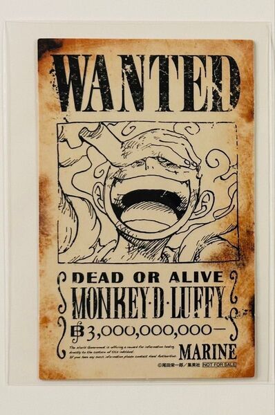 【激レア】ワンピース 2023 ジャンプフェスタ ルフィ ニカ 手配書 カード ONE PIECE おまけ付