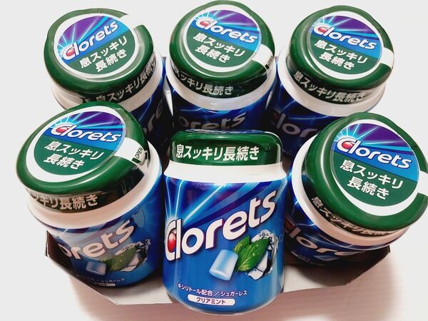 クロレッツ クリアミント ボトルガム 6個 クロレッツXP