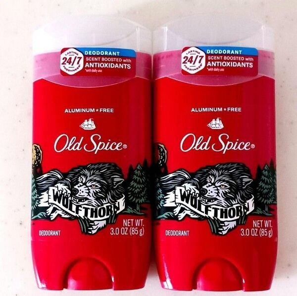 【2個】オールドスパイス デオドラント ウルフソーン 85g 制汗剤 Old Spice ブルースティック 青 Wolfthorn