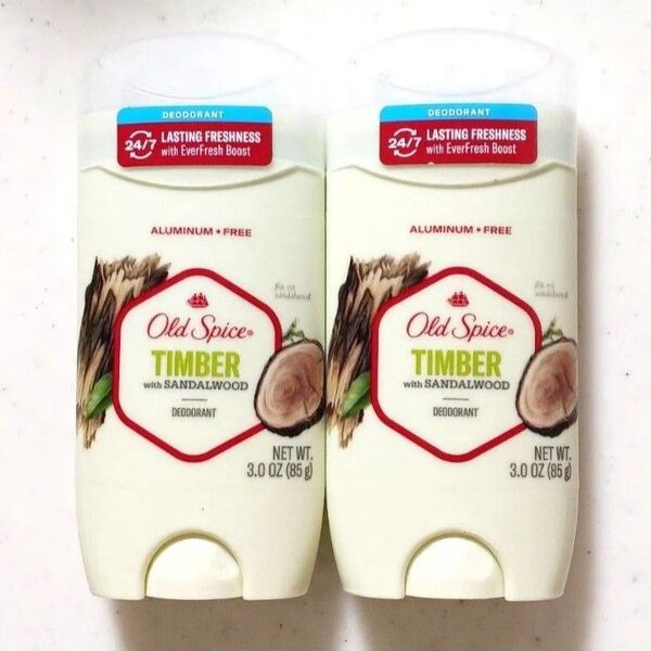 【2個セット】オールドスパイス ティンバー サンダルウッド配合 85g 制汗剤 デオドラント スティック Old Spice 青