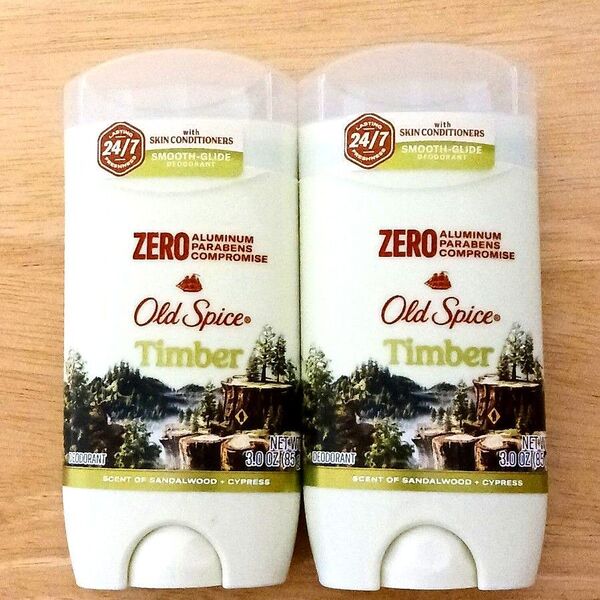 【2個】オールドスパイス ティンバー サンダルウッド配合 85g 制汗剤 デオドラント スティック Old Spice 青①