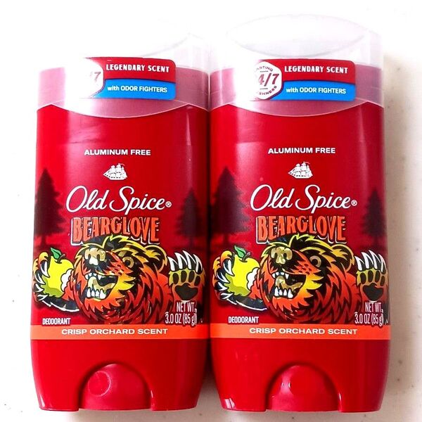 【2本】オールドスパイス デオドラント ベアグローブ 85g 制汗剤 Old Spice スティック BEARGLOVE 青