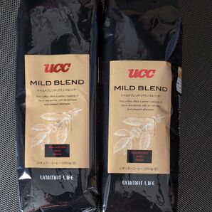 UCCコーヒー豆 マイルドブレンド 2袋