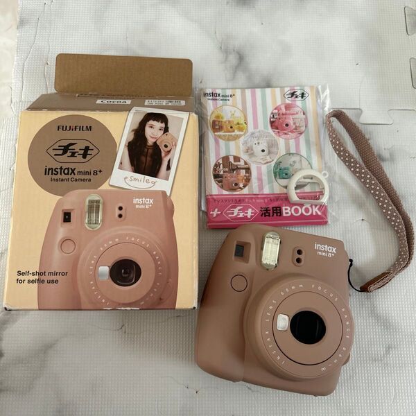 FUJIFILM instax mini 8+ チェキ インスタントカメラ ココア (箱付き)