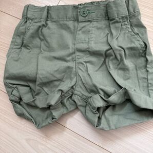 ベビーショートパンツ グリーン12-18month