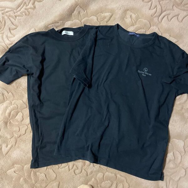黒色Tシャツ 2枚セット まとめ売り