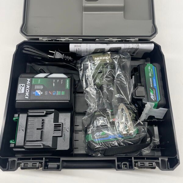 未使用 ハイコーキ マルチボルト 36V コードレスインパクトドライバ WH36DD 2XHGSZ フォレストグリーン 充電式