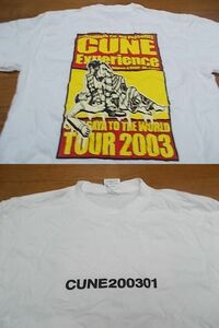 cune キューン うさぎ 世田谷 2003年１月 ワールドツアー Tシャツ L 白
