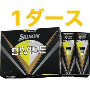 【新品】スリクソン Z-STAR DIVIDE (イエロー/ホワイト) 2023年モデル 1ダース