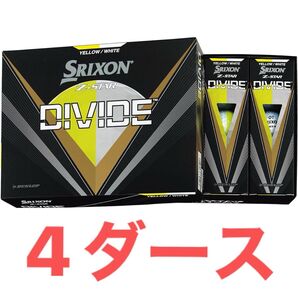 【新品】スリクソン Z-STAR DIVIDE (イエロー/ホワイト) 2023年モデル 4ダース