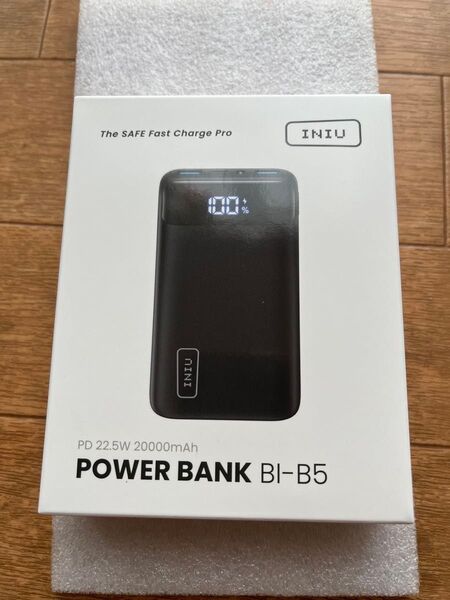 INIU モバイルバッテリー 20000mAh BI-B5 PSEマークあり