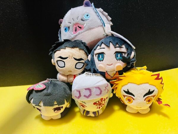 鬼滅の刃 ぬいぐるみ はぐキャラ マスコット キーホルダー コロん 柱 宇髄 煉獄 真菰