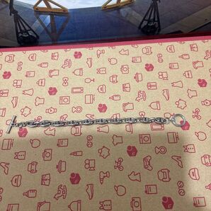 長さ18.5cm シルバー チェーンブレスレット Tバー留め具