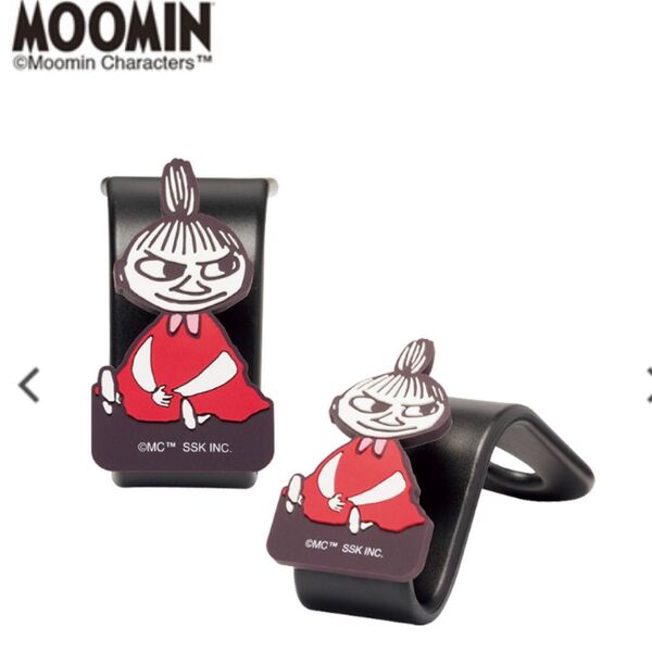 新品 リトルミイ 車用シートフック 2個セット ムーミン 北欧 リトルミィ ナチュラル